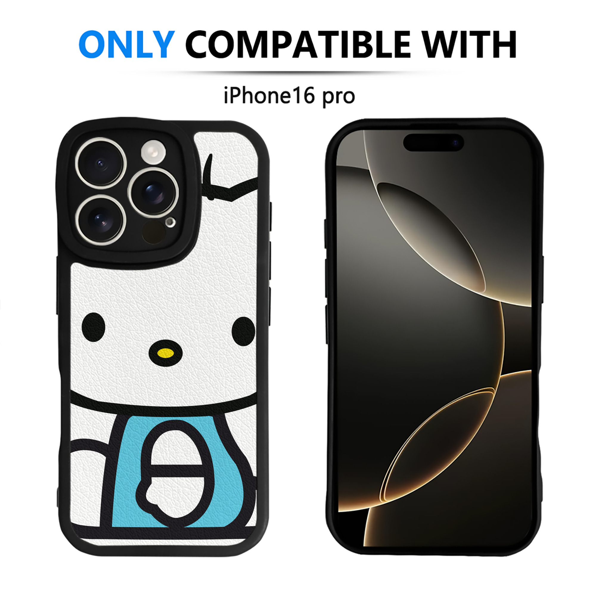 （画像用） Hello Kitty ハローキティ 【iPhone 16シリーズ対応】シリコンスマホケース（レザー調） 材質：シリコン